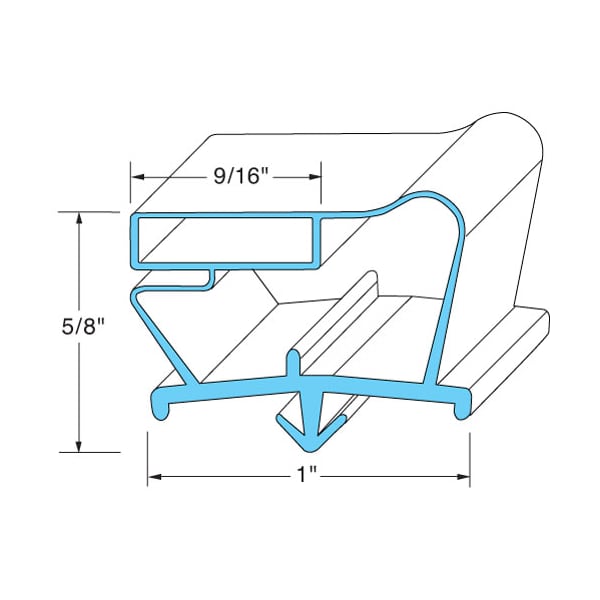 Beverage-Air Door Gasket 23-1/8" X 62-3/4" 703-963D-04 - main